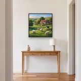 Sheep Grazing Green Hills Farmhouse – Hallway