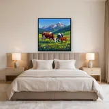 Alpine Meadow Cow Family – Bedroom