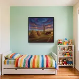 Haystacks, Windmill and Tractor Farm – Kids room