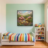 Piglets and Ducklings by the Spring Pond – Kids room