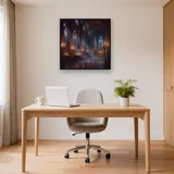 Gothic Cathedral Stained Glass Glow – Office
