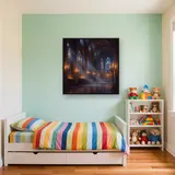 Gothic Cathedral Stained Glass Glow – Kids room