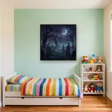 Ravens Over Crescent Moon Graveyard – Kids room