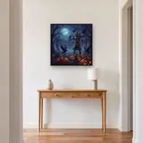 Moonlit Pumpkin Patch with Scarecrow – Hallway