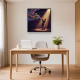 Trumpet Player in Spotlight – Office