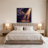 Trumpet Player in Spotlight – Bedroom