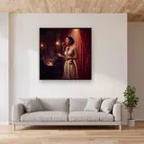 Jazz Singer in Red Velvet Club – displayed in a living room