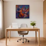 Double Bass and Drummer in Swirling Motion – Office