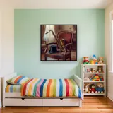 Vintage Saxophone and Top Hat – Kids room