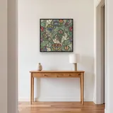 Sage Acanthus Curling Leaf Pattern – Hallway
