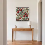Large Pomegranate and Leaf Pattern – Hallway