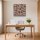 Snakeshead Floral Red Blue Gold – Office