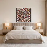 Snakeshead Floral Red Blue Gold – Bedroom
