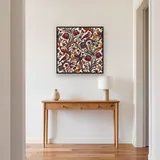 Snakeshead Floral Red Blue Gold – Hallway