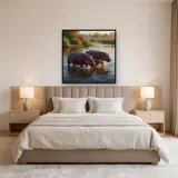 Hippo Family River Splash – Bedroom