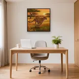 Cheetah Sprint Across the Savannah – Office