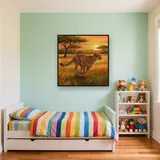 Cheetah Sprint Across the Savannah – Kids room
