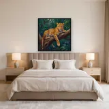 Leopard Resting on a Tree Branch – Bedroom
