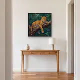 Leopard Resting on a Tree Branch – Hallway