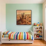 Meerkat Sentinels on Desert Watch – Kids room