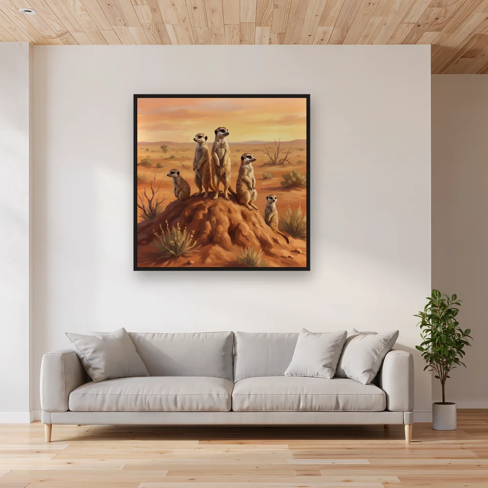 Meerkat Sentinels on Desert Watch – Living room