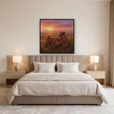 Lioness and Cubs at Sunrise – Bedroom