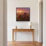 Lioness and Cubs at Sunrise – Hallway
