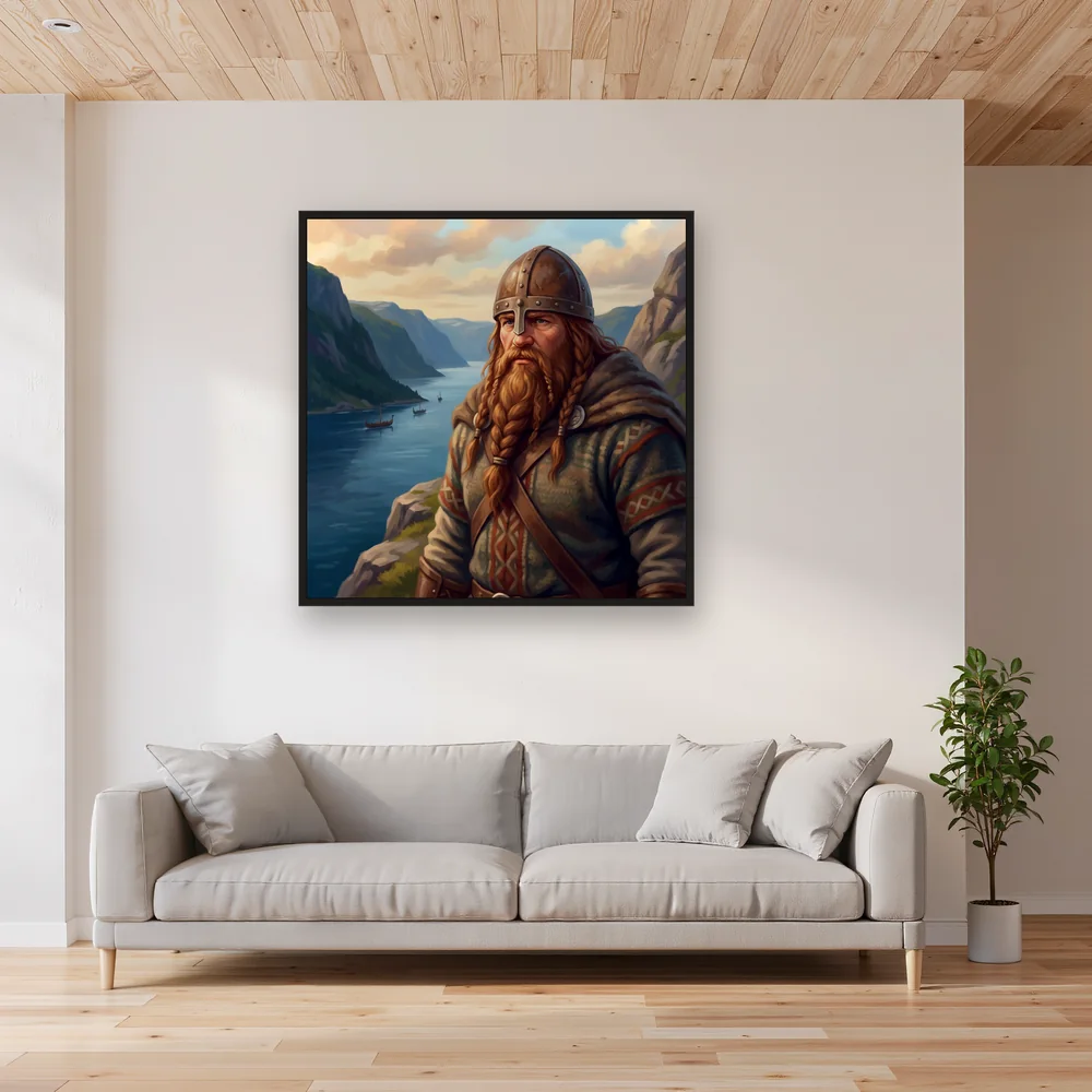 Braided Beard Warrior at Fjord – Living room