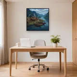 Fjordside Viking Village with Longhouses – Office