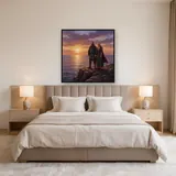 Viking Couple at Sunrise on the Cliff – Bedroom