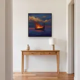 Viking Funeral Boat at Dusk – Hallway