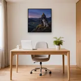 Viking Chief with Wolf on Hilltop – Office
