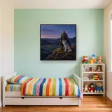 Viking Chief with Wolf on Hilltop – Kids room