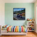 Sport Motorcycle Mountain Lean – Kids room