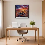 Route 66 Motorcycle Flag Sky – Office