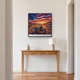 Route 66 Motorcycle Flag Sky – Hallway