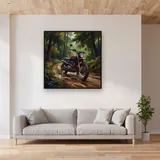 Muddy Forest Scrambler Splash – displayed in a living room