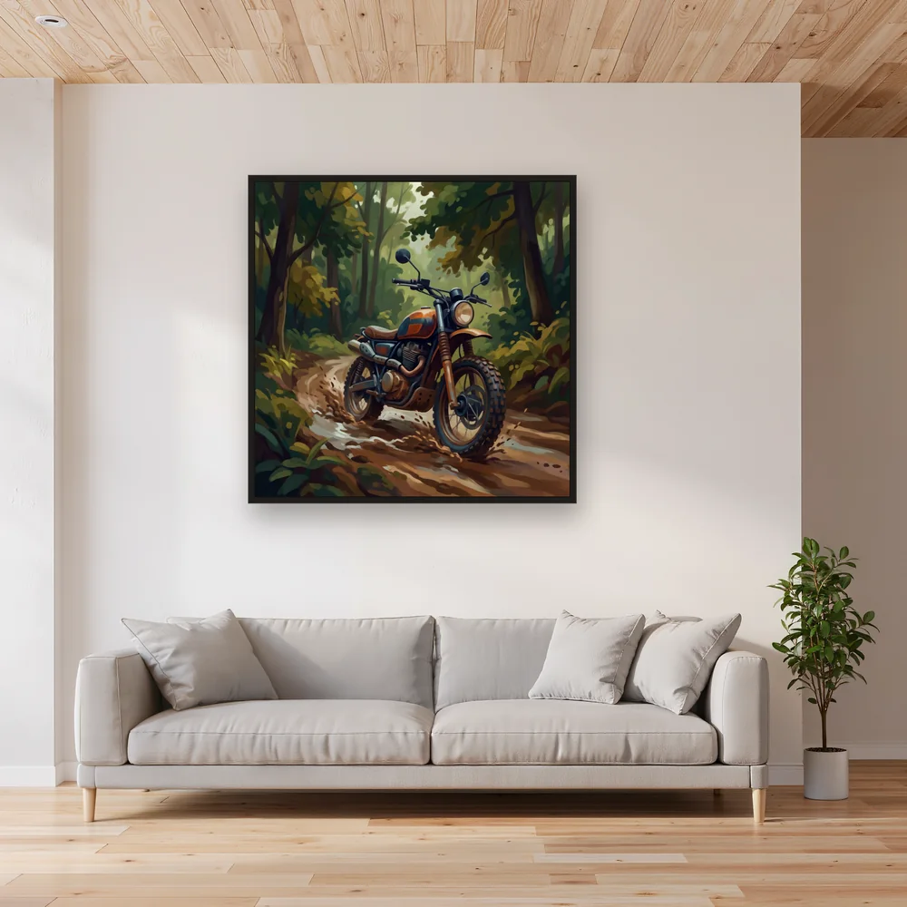 Muddy Forest Scrambler Splash – Living room