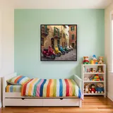Vintage Scooters in Italian Street – Kids room