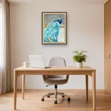 Pittura a diamante Pavone: Il Gioiello Azzurro – Studio