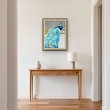 Pittura a diamante Pavone: Il Gioiello Azzurro – Ingresso
