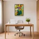Femme Sur La Terrasse Style Picasso – Bureau
