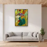 Femme Sur La Terrasse Style Picasso – Salon