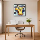 Diamond Painting Pokémon Pikachu Aquarelle Pop – Bureau