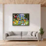 Diamond Painting Pokémon Rassemblement au Bord de la Rivière – Salon