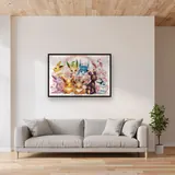 Diamond Painting Pokémon Le Jardin Fleuri des Évolitions – Salon
