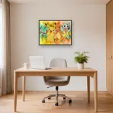 Diamond Painting Pokémon Le Quatuor de Kanto Aquarelle – Bureau