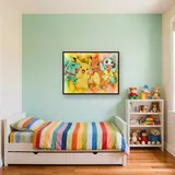 Diamond Painting Pokémon Le Quatuor de Kanto Aquarelle – Enfant