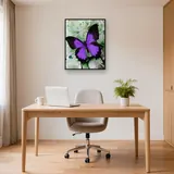 Butterfly: Purple Elegance – Office
