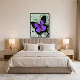 Butterfly: Purple Elegance – Bedroom